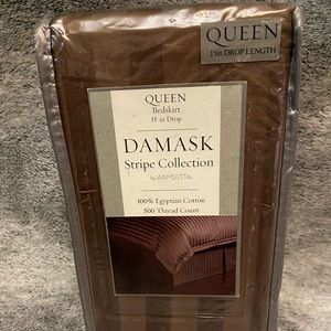 Brand new Brown queen bed skirt